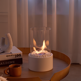Klassieke olielamp met open vlam - Lumora