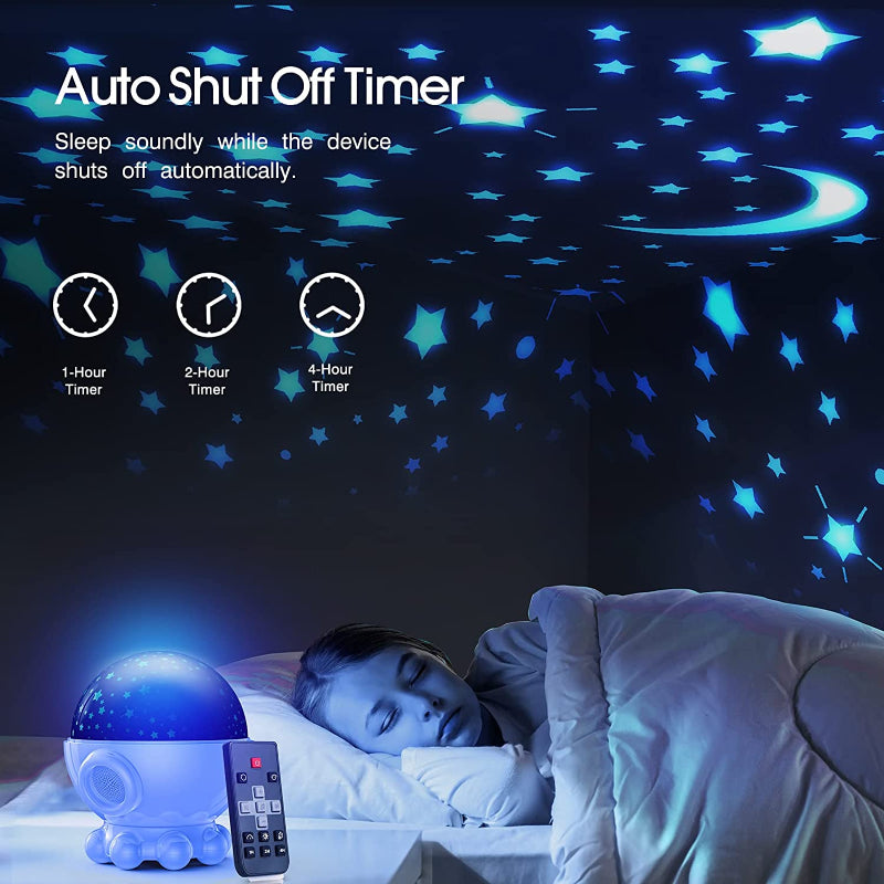 LED Nachtlampje met Oceanen & Sterrenhemelprojectie + Muziekfunctie - DreamAura