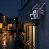 DualGuard Solar 4K – Draadloze beveiligingscamera met zonnepaneel & 360° zicht