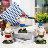 Sportieve Dwarfs - Grappige Tuinbeelden voor een Speelse Sfeer
