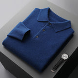 Meriwarm Longsleeve Polo | Herenkleding | Luxe polo van merinowol en kasjmier voor de winter