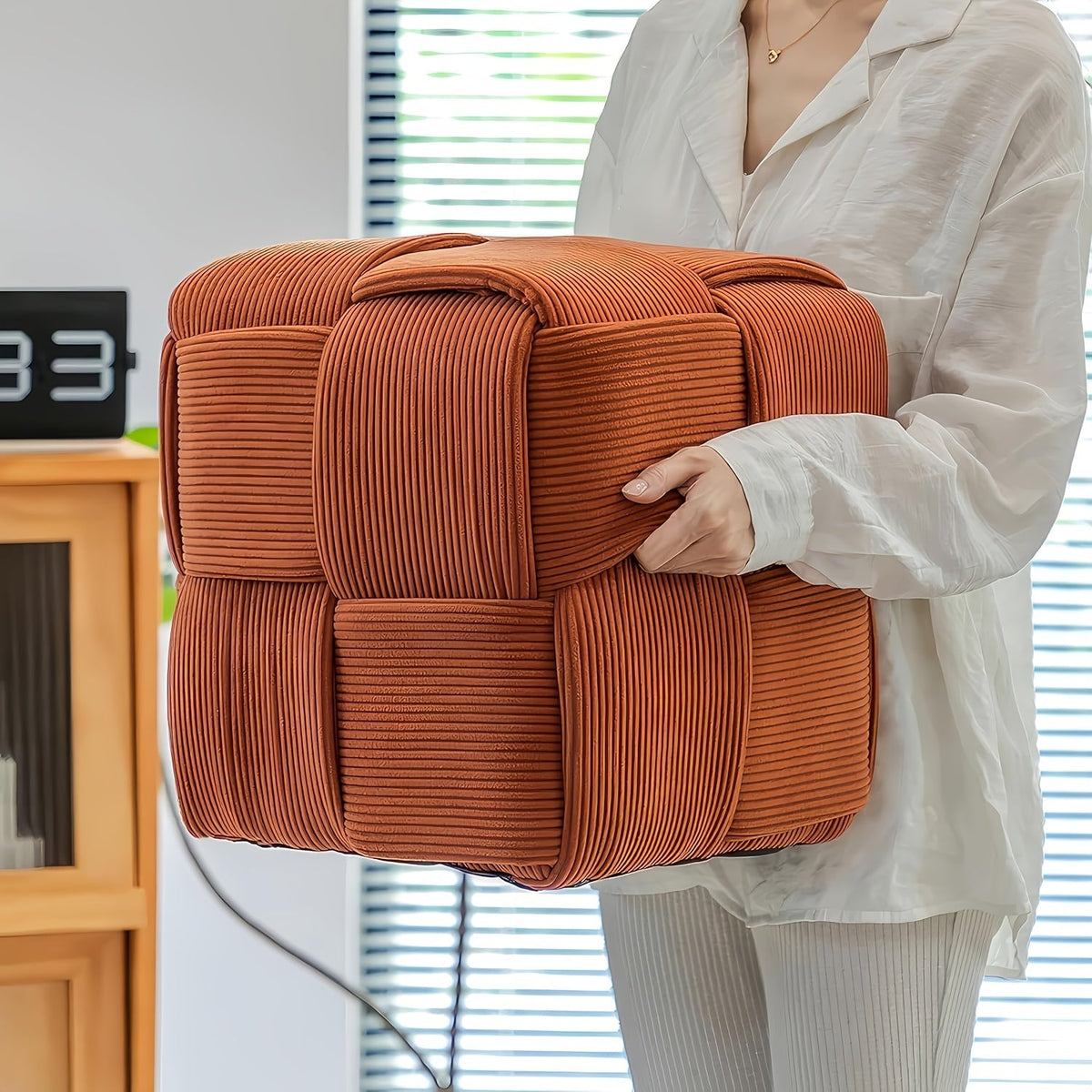 CordyCube Ottoman – Chic Ontwerp en Comfort in Één