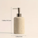 Marmeren Zeepdispenser – Luxe Resin Dispenser met RVS Pomp voor Badkamer of Keuken