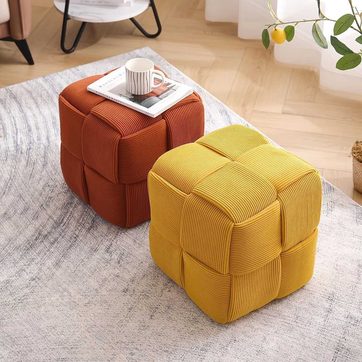 CordyCube Ottoman – Chic Ontwerp en Comfort in Één