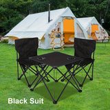 Opvouwbare Tuinset met Tafel en Stoelen – Draagbaar voor Kamperen en BBQ