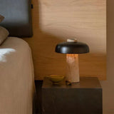 Natuurlijke Travertine Tafellamp – Minimalistische Steenverlichting met Wabi-Sabi Charme