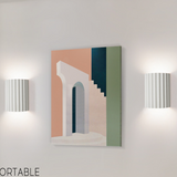 Moderne Golvende Wandlamp – Stijlvol Up & Down Harsontwerp