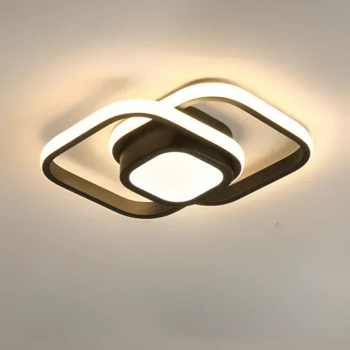 Moderne LED-Plafondlamp met Dubbelring-Design – Twilight Rings