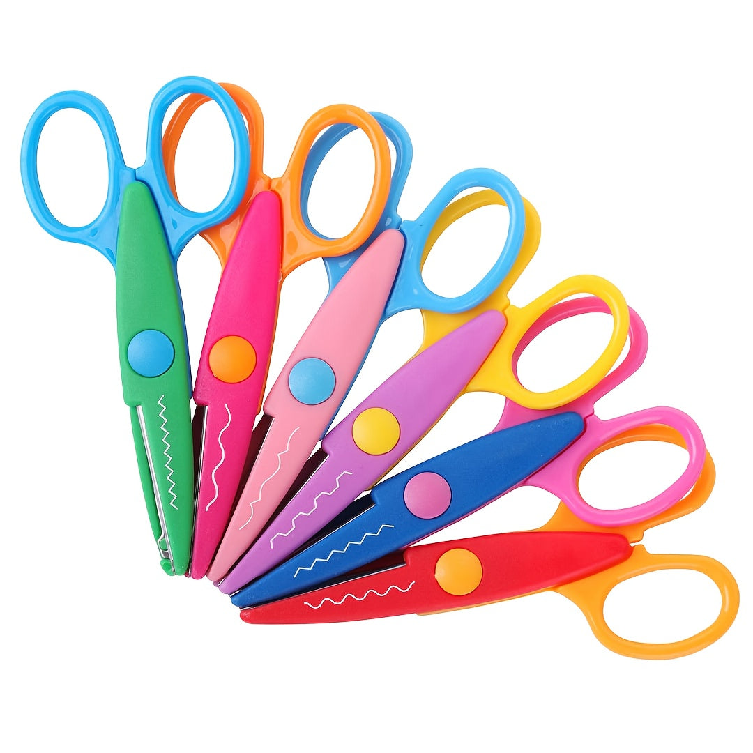 Kleurrijke Creatieve Knipscharen Set – Decoratieve Randen voor Handwerk en DIY