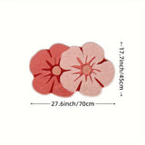 Fluffy Bloemen Badkamer Tapijt – Absorberend en Zacht voor Extra Comfort