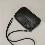Classic Chic Leren Crossbody – Tijdloos en Functioneel