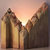 Kerststal Zuilenbeelden - Hemels - Decoratief - Voor De Kerst
