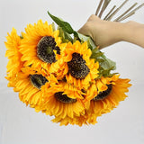 Set van 11 Levendige Zonnebloemen – Perfect voor Herfst, Bruiloften en Tuindecoratie