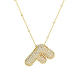 Diamanten Ketting met Letter