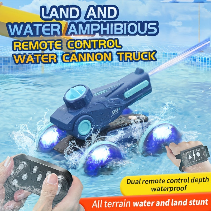 SplashRider Amfibische RC Waterkanon Truck – Spetterend Speelplezier