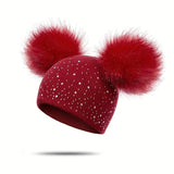 Lily Meisjes Pompon Muts - Speels en Warm voor de Wintermaanden