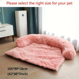Pluche Hondenbed met Afneembare Wasbare Hoes - Zacht en Multifunctioneel Slaapmat voor Grote, Middelgrote en Kleine Honden