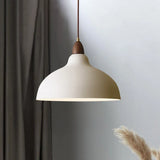 Moderne Hanglamp met Houten Accent – Minimalistisch Design