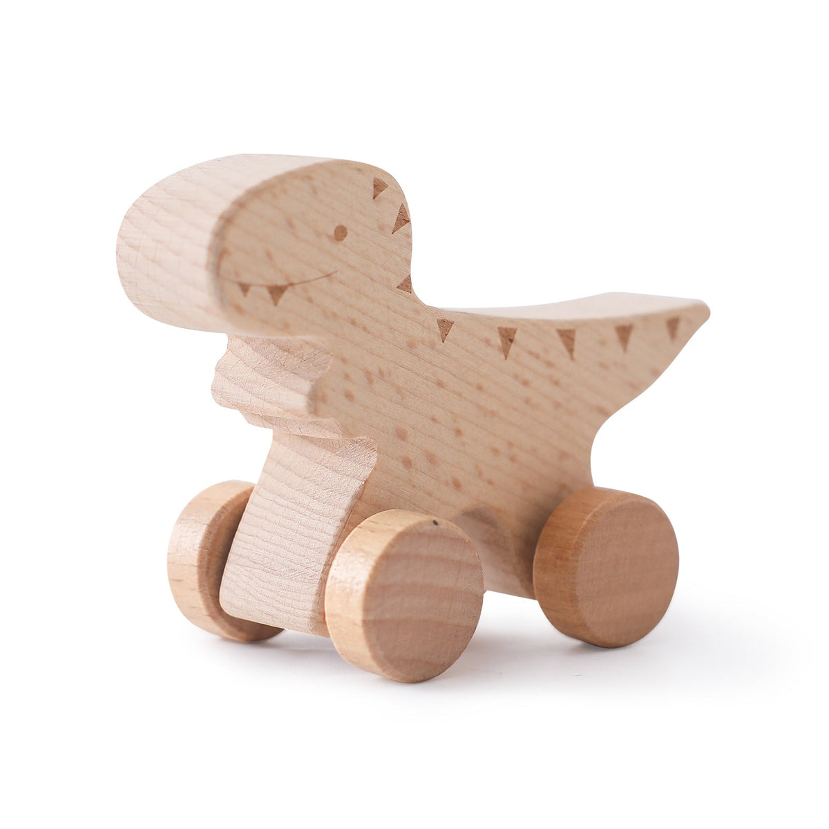 Houten dinosaurussen met wielen voor kinderen – 1 kopen, 1 gratis actie