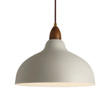 Moderne Hanglamp met Houten Accent – Minimalistisch Design