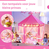 Prinsessen Speeltent met Sterrenverlichting – Perfect voor Binnen- of Buitenspelen