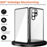 Metall Aluminiumlegering 360 Hoes met Veiligheidsvergrendeling voor Samsung Galaxy S24-S23 Serie