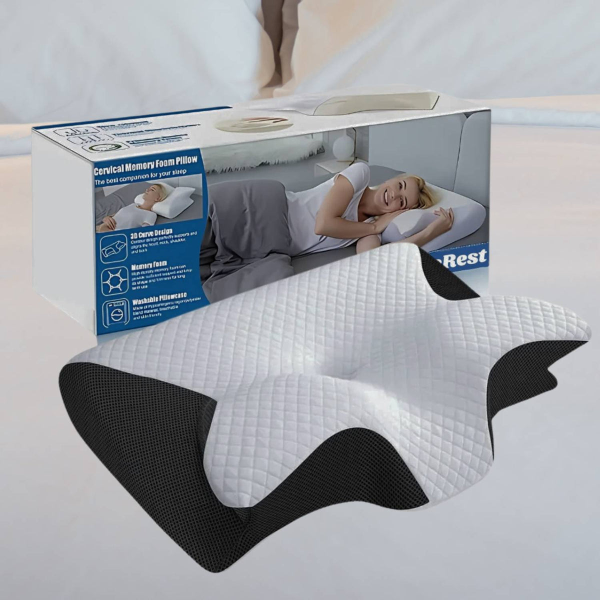 Nekkussen - ComfortEase - Traagschuim - Nekpijn Verlichting