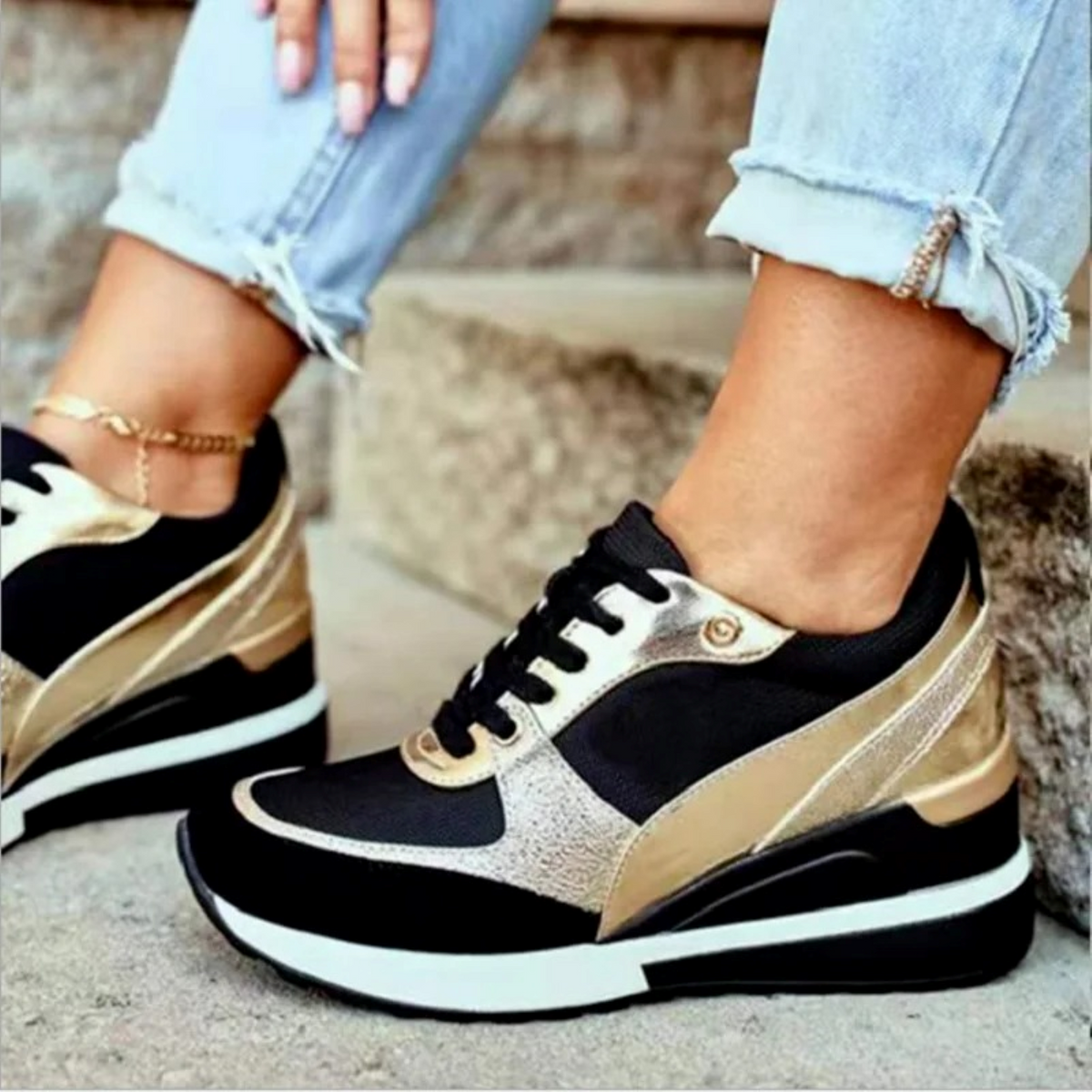 Damesschoenen met ergonomisch voetbed Sneakers