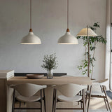 Moderne Hanglamp met Houten Accent – Minimalistisch Design