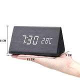 Wekker - WoodWatch - LED Display - Spraakbesturing