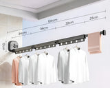 AluFlex - Vouwbare aluminium wasdroger met zuignapbevestiging