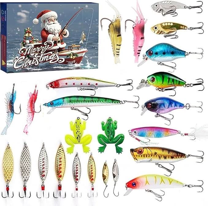 FISHMAS – 24-dagen kerst 2026-telling visuitrusting kalender
