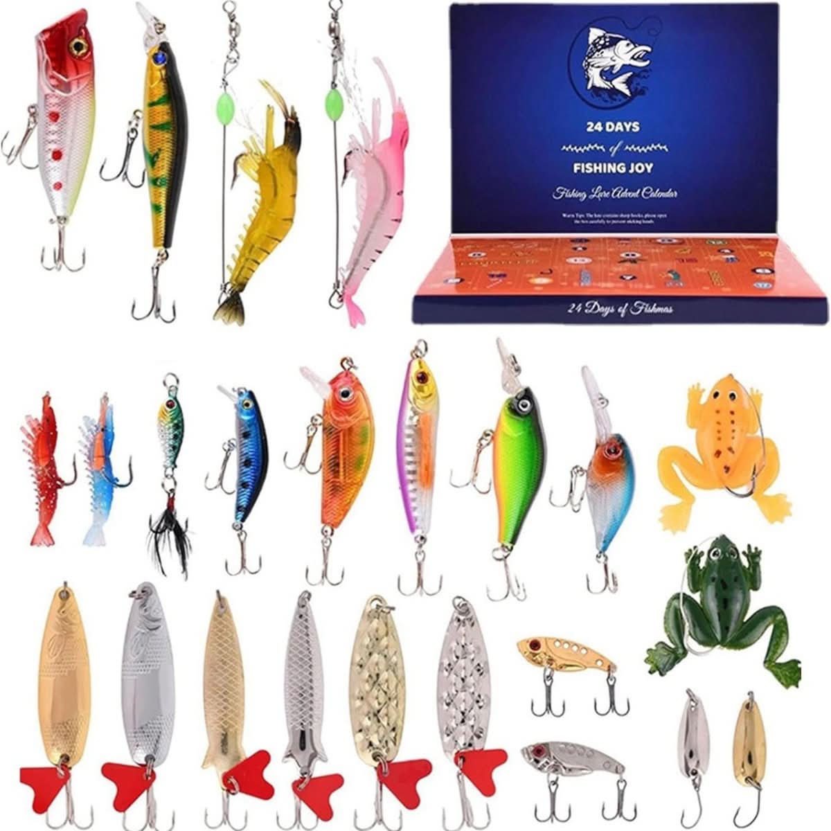 FISHMAS – 24-dagen kerst 2026-telling visuitrusting kalender
