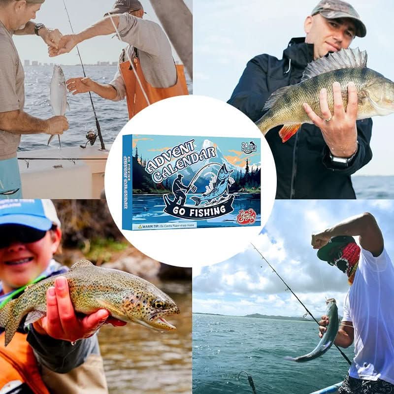 FISHMAS – 24-dagen kerst 2026-telling visuitrusting kalender