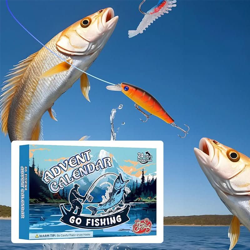 FISHMAS – 24-dagen kerst 2026-telling visuitrusting kalender