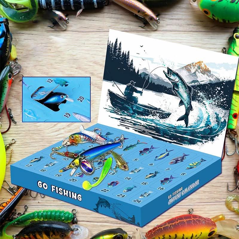 FISHMAS – 24-dagen kerst 2026-telling visuitrusting kalender