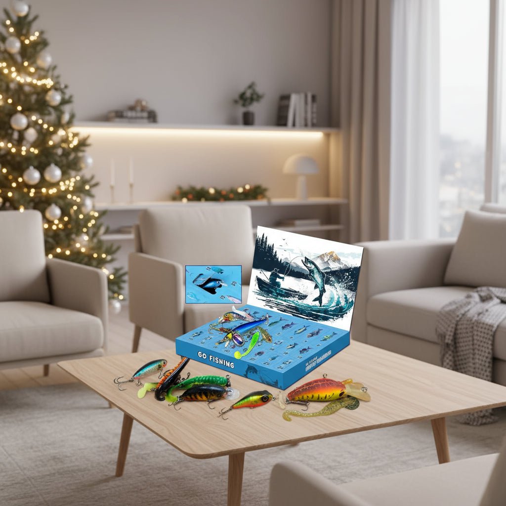 FISHMAS – 24-dagen kerst 2026-telling visuitrusting kalender