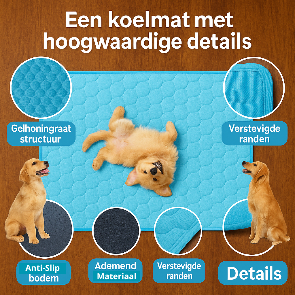 Cooluxe - Koelmat - Laat uw hond deze zomer niet lijden onder de hitte!
