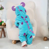 FLUFFIBEAR – Dieren Baby Overall – Zachte Comfort met Rits