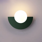 Aurora Halve Cirkel Wandlamp | Kleurrijke Glas Elegantie