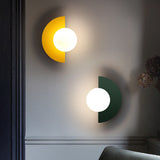 Aurora Halve Cirkel Wandlamp | Kleurrijke Glas Elegantie