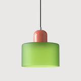 Moderne Lamp van Kleurrijk Glas met Geometrische Vorm