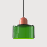 Moderne Lamp van Kleurrijk Glas met Geometrische Vorm