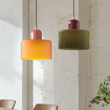 Moderne Lamp van Kleurrijk Glas met Geometrische Vorm