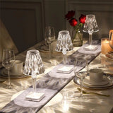GlimmerLux - Elegante tafellamp van kristal met touch dimmer