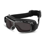 Vintage motorfiets leren goggles brillen