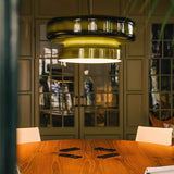 Bijzondere hanglamp van handgeblazen glas
