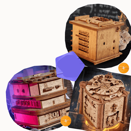 Interactieve Houten Escape Puzzlebox – MindVault