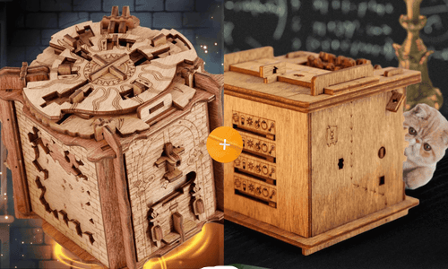 Interactieve Houten Escape Puzzlebox – MindVault