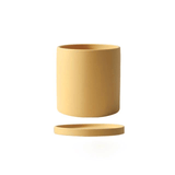 POTERIE – Moderne bloempot van keramiek met schotel